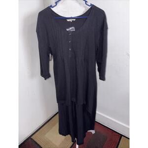 Rocks & Indigo Black High Low Tunic Goth Whimsical Festival Xl New NWT